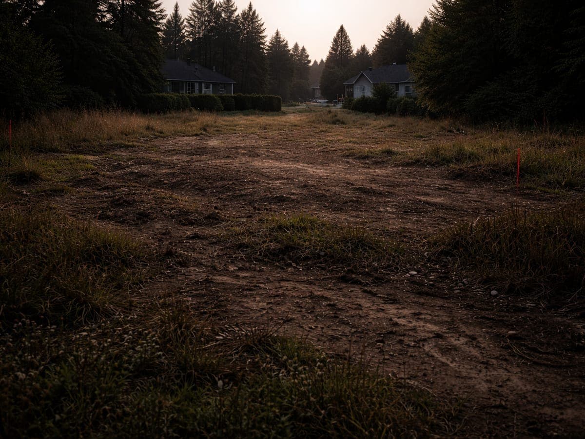 Výkop základov pre rodinný dom — pred